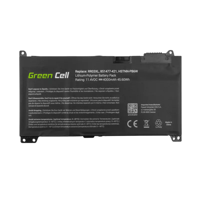 Green Cell HP122 kannettavan tietokoneen vara-akku (HP122)