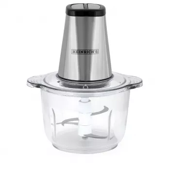 Sähköinen silppuri HEINRICH'S HMZ 8850, 500 W, 2 L kulho, 4 terää, teknopolymeeri, hopea