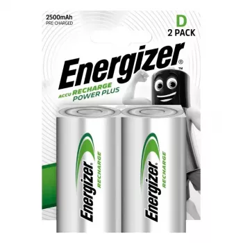 Energizer NiMH akku D-koko 2500mAh - 2 kpl pakkaus