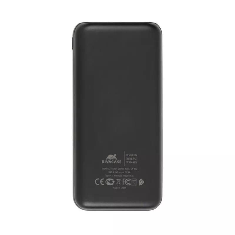 Varavirtalähde USB 20000MAH/VA2071 musta Rivacase