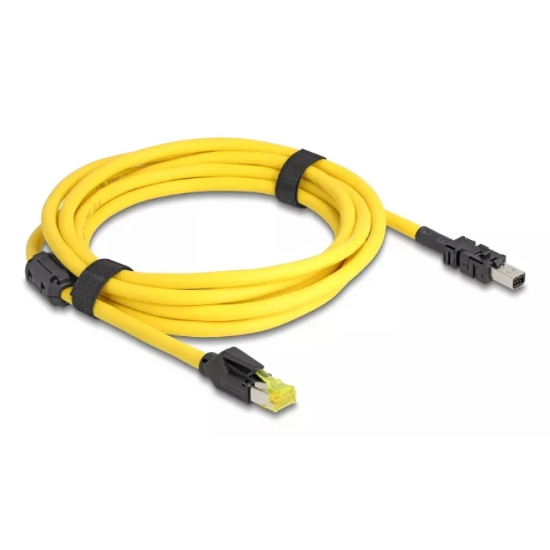 Verkkokaapeli DeLOCK 81252 musta keltainen 3 m Cat6