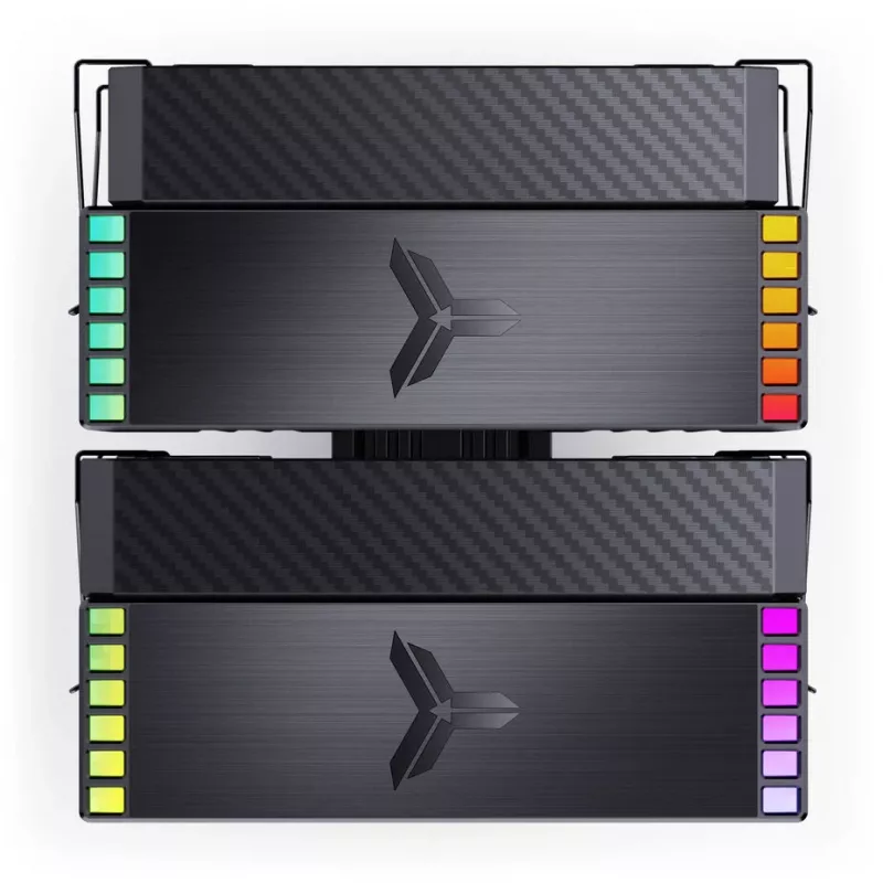 CPU-jäähdytin Jonsbo HX6280 PWM RGB 130 mm, musta