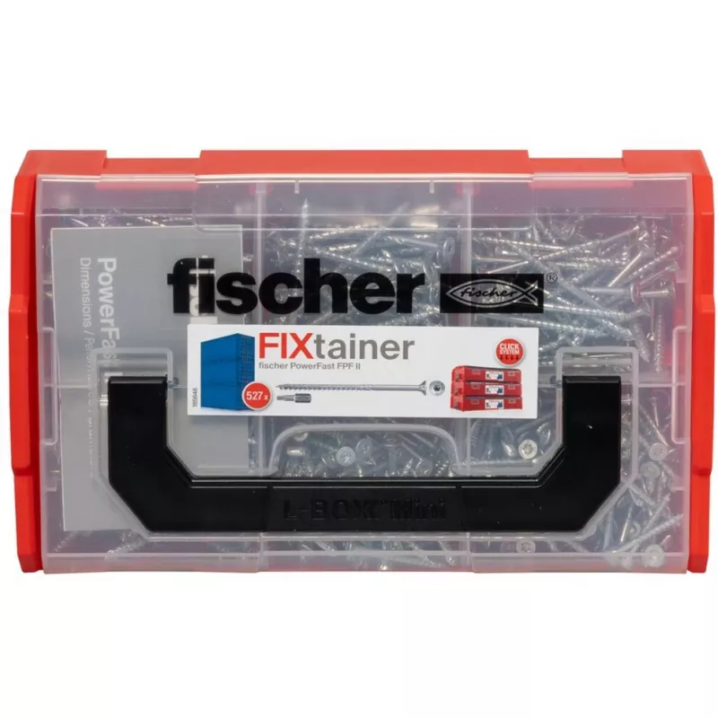 fischer FixTainer PowerFast II TX TG 562272 lastulevyruuvivalikoima teräs sähkösinkitty (562272)