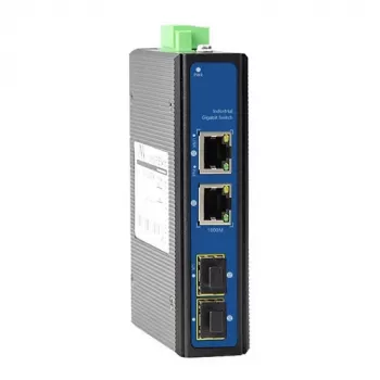 PoE-kytkin 2-porttinen 1000M ja 2 SFP-porttia 1000M