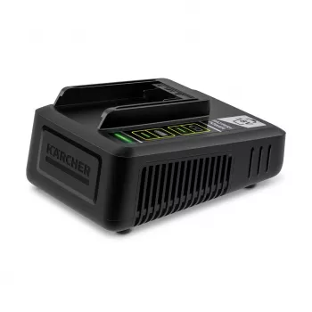 Akkulaturi Kärcher 2.445-032.0 — 18 V Li-Ion, yksi paikka, 25×13,3×8,7 cm, 700 g