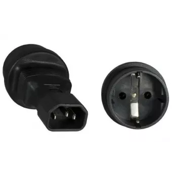Microconnect PE14CEEAD verkkopistokeadapteri C14 tyyppi F musta