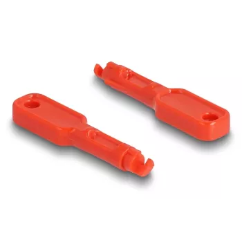Porttitulppa DeLOCK 20928 RJ-45 punainen muovi 11 kpl