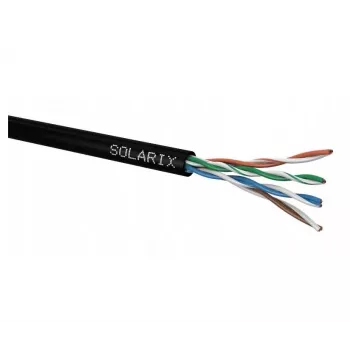 Verkkokaapeli Solarix SXKD-5E-UTP-PE UTP CAT5E 305m musta