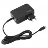 Akyga AK-ND-82 USB-C GaN kannettavan virtalähde 90 W, PD 3.0, 5–20 V, 1,8 m kaapeli, musta