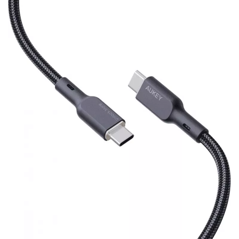 AUKEY CB-KCC101 nailonkaapeli USB-C - USB-C 1m