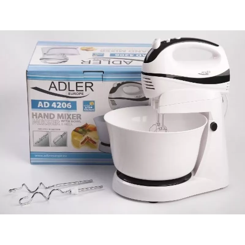 Adler AD 4206 tehosekoitin musta, valkoinen 300 W