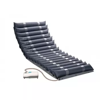 Anti-Dekubitus-patja MDH PSM007 – yksittäinen PVC-vaihtopainepatja, 190×85×11,5 cm, enimmäiskäyttäjän paino 140 kg, granaatinpunainen