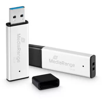 USB-muistitikku MediaRange MR1904 512 GB USB Type-A 3.2 Gen 1 (3.1 Gen 1) musta/hopea