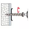 Fischer FID-Z 563537 eristekruuvi, pyöreäkantainen, Torx, 50 kpl