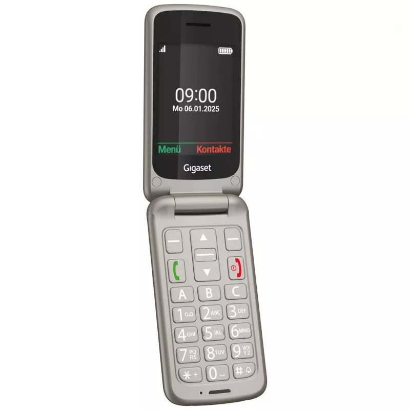Gigaset GL595 simpukkapuhelin, 2,8 tuumaa, hopea
