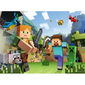 Palapeli XXL 100 palaa - Minecraft Ravensburger XXL 100 palan palapeli, jossa Minecraft-kuvitus. Tuote on tarkoitettu yli 6-vuotiaille lapsille. Ravensburger on maailman suurin palapelivalmistaja ja on valmistanut palapelejä yli 120 vuoden ajan. Ravensburger-palapelit erottuvat erityisestä, heijastamattomasta pinnasta ja ne valmistetaan patentoidusta, paksusta kartongista, jossa on…