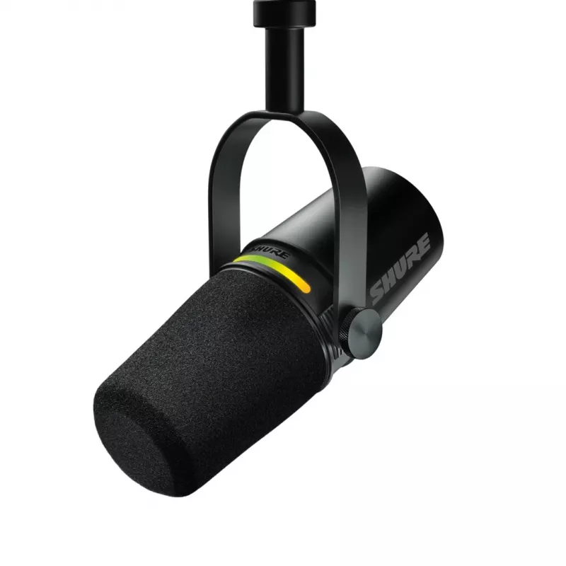 Shure MV7+-K - puhe- ja laulumikrofoni XLR/USB-C-liitännällä, musta