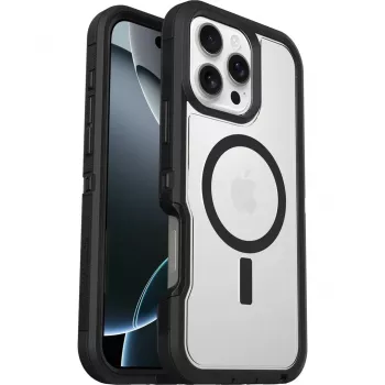 OtterBox Defender XT -kotelo iPhone 16 Pro Max Dark Side, läpinäkyvä/musta