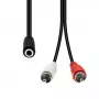 Audiokaapeli ProXtend M3F2XRCA-002 — 3-napainen (Mini XLR) 2×RCA, 1,5 m