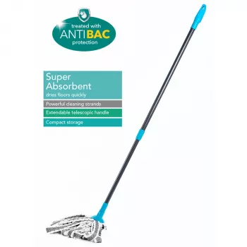 Beldray LA049179UFFEU7 -teleskooppimoppi Antibac-täyttöpakkauksella, säädettävä varsi