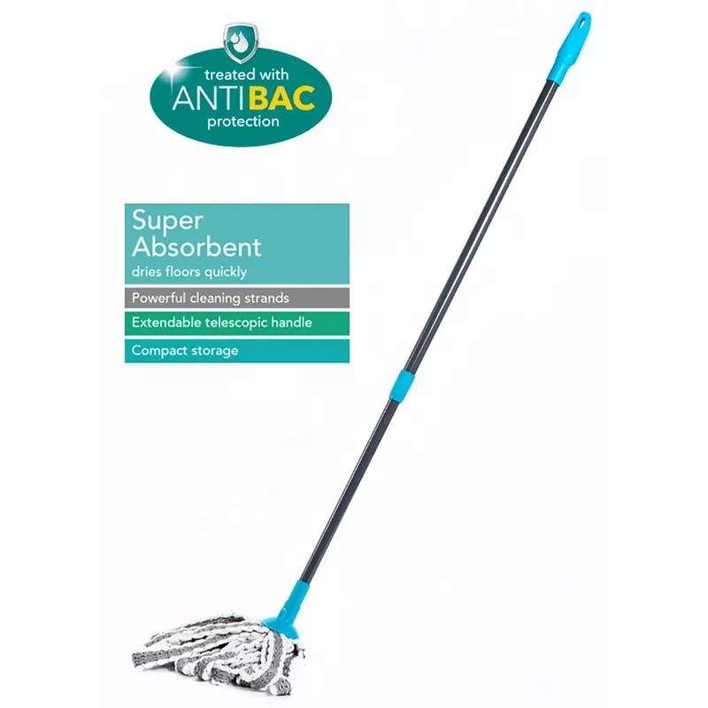 Beldray LA049179UFFEU7 -teleskooppimoppi Antibac-täyttöpakkauksella, säädettävä varsi