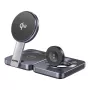 UNITEK P1300AGY01 taitettava 3-in-1 langaton latausasema Qi2 15 W, harmaa