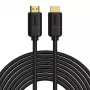 Baseus 2x HDMI 2.0 4K 30Hz kaapeli, 3D, HDR, 18 Gbit/s, 8 m (musta)