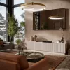 Cama LIVERTI TV-taso 200x42x48 cashmere