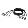 Belkin Secure KVM -yhdistelmäkaapeli - video- / USB- / audiokaapeli - TAA-yhteensopiva - USB, mini-liitäntä, HDMI (M)