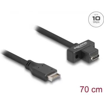 DeLOCK USB-kaapeli Type-E Key A 20-napainen uros USB Type-C naaras 70 cm