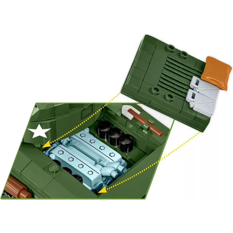Blocks Sherman M4A2E8 865 rakennuspalikkaa