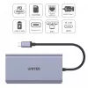 Keskitin UNITEK uHUB S7 USB 3.2 Gen 1 Type-C harmaa