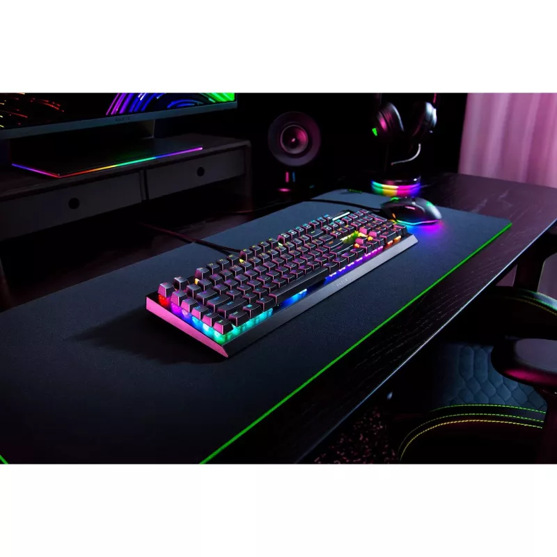 Razer BlackWidow V4 X -näppäimistö peli USB QWERTZ saksa musta