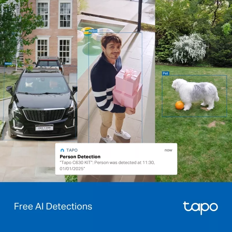 Valvontakamera TP-LINK Tapo C630 KIT aurinkokäyttöinen Pan/Tilt