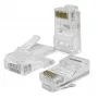 Modulaarinen RJ45-liitin QOLTEC 54550 CAT5e UTP, 100 kpl:n pakkaus