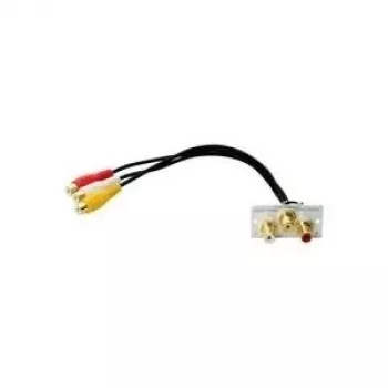 Kindermann 7444000530 Modulaarinen etulevy Snap-In, 3x RCA