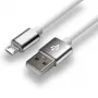 everActive kaapeli USB 1m - valkoinen, silikoni, pikalataus, 2,4A - CBS-1MW