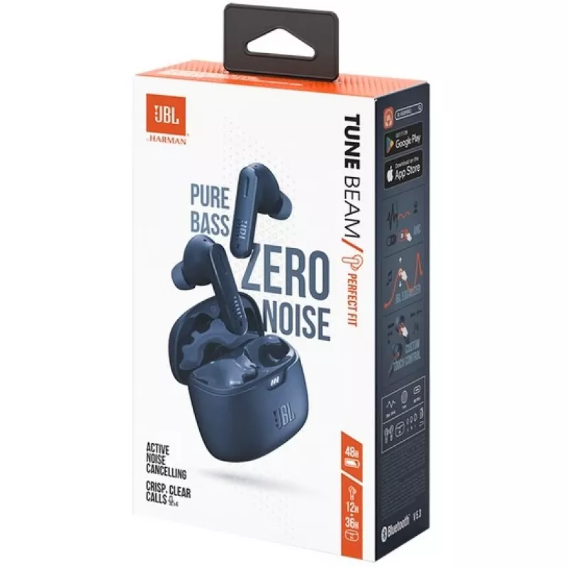 JBL Tune Beam Headset True Wireless Stereo (TWS) In-ear puhelut/musiikki USB Type-C Bluetooth sininen