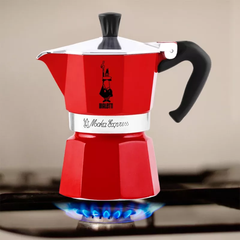 Bialetti Moka Express mokkapannu punainen