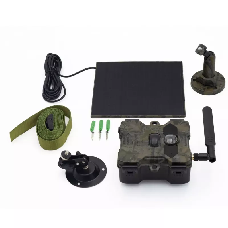 Technaxx 4G Wildcam TX-189 ulkokamera 4MP CMOS aurinkopaneeli