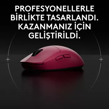 Logitech G PRO 2 - hiiri - pelaaminen - oikea- ja vasenkätinen - optinen - 8 painiketta - langaton, johdollinen - 2,4 GHz, USB - USB Logitech LIGHTSPEED -vastaanotin - pinkki (910-007310)