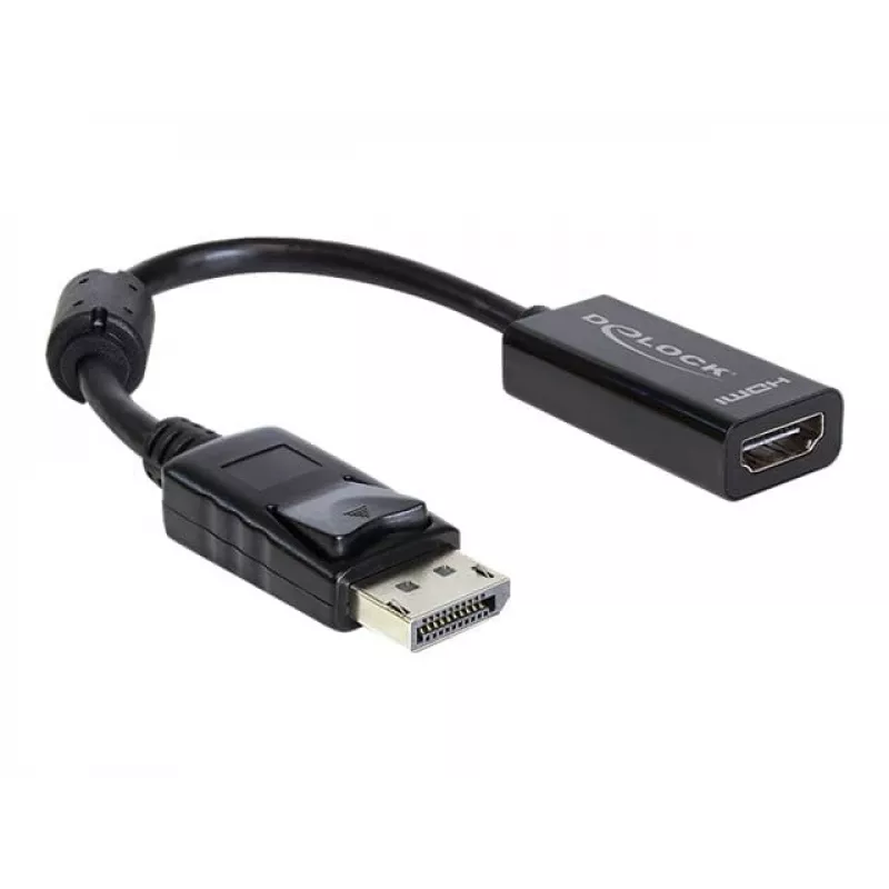 Videokaapeliadapteri DELOCK 61849 0,125 m DisplayPort HDMI:hen