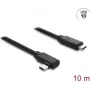 DELOCK aktiivinen optinen USB Type-C -kaapeli 10 Gbit/s, kulmaliitin uros-uros, 10 m (malli 87242)