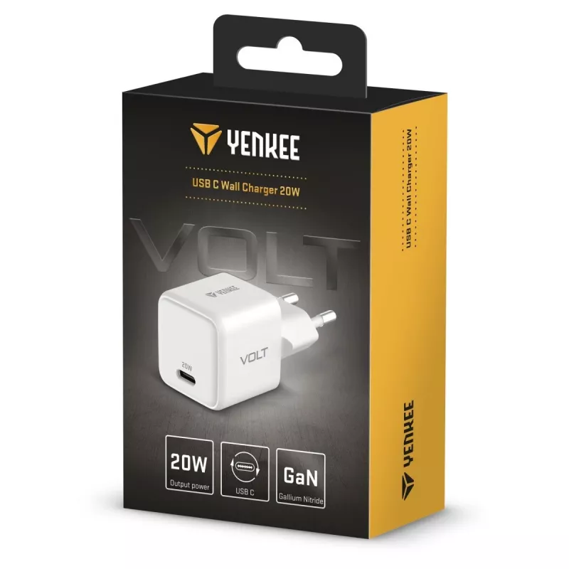 USB-C-virtalähde YENKEE YAC G20 20W 3A Power Delivery
