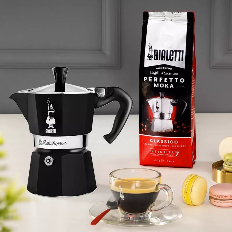 Bialetti 4951 Moka-pannu musta