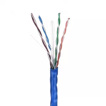 LANBERG verkkokaapeli U/UTP Cat6 LCU6-10CC-0305-B 305 m, CCA-johdin, 23 AWG, sininen