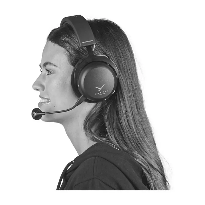 Headset Beyerdynamic MMX 150 — johdollinen & langaton, USB-C, Bluetooth, pelaaminen, 20–20000 Hz, 336 g, musta