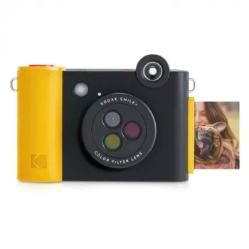 Pikakamera Kodak SMILE+ 2x3 musta — kannettava pikakamera 2×3-vedoksilla
