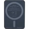 Ferrari virtapankki FEPB5MNCAK 15W 5000mAh musta/musta Metal Logo MagSafe