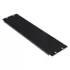 Sokkopaneeli ROLINE 19 tuumaa 3U musta teräs 480 mm